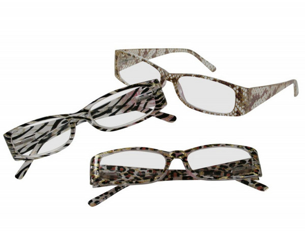 Benson Optics Leopard Reading Glasses 5 pcs, Sleeve, All Strengt